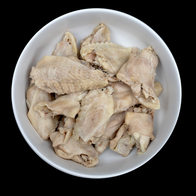 Gently Cooked De-boned "Buffalo" Chicken Wings for Dogs or Cats (8 oz. pouch x 4 - 2 pounds)