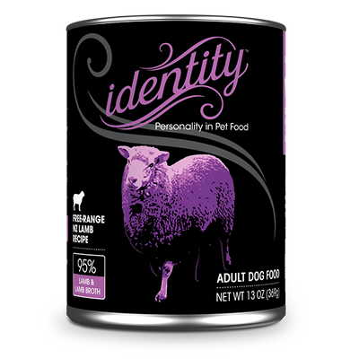 Identity 95% Free-Range New Zealand Lamb & Lamb Broth Pate Dog Food, 13 oz can (12 per case)
