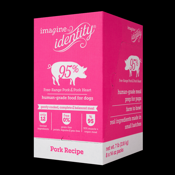 Gently Cooked 95% Pork Dog Food | Human Grade Dog Food | Identity