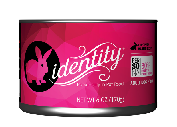 Identity 80% European Rabbit & Rabbit Broth Pate Cat Food, 6 oz can (24 per case)