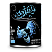 Identity 95% Free-Range Heritage Turkey & Turkey Broth Pate Dog Food, 13 oz can (12 per case)