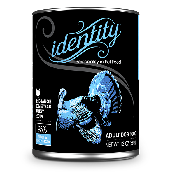 Identity 95% Free-Range Heritage Turkey & Turkey Broth Pate Dog Food, 13 oz can (12 per case)