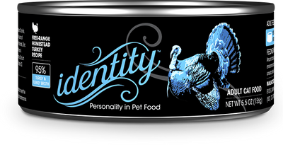 Identity 95% Free-Range Heritage Turkey & Turkey Broth Pate Cat Food, 5.5 oz can (24 per case)